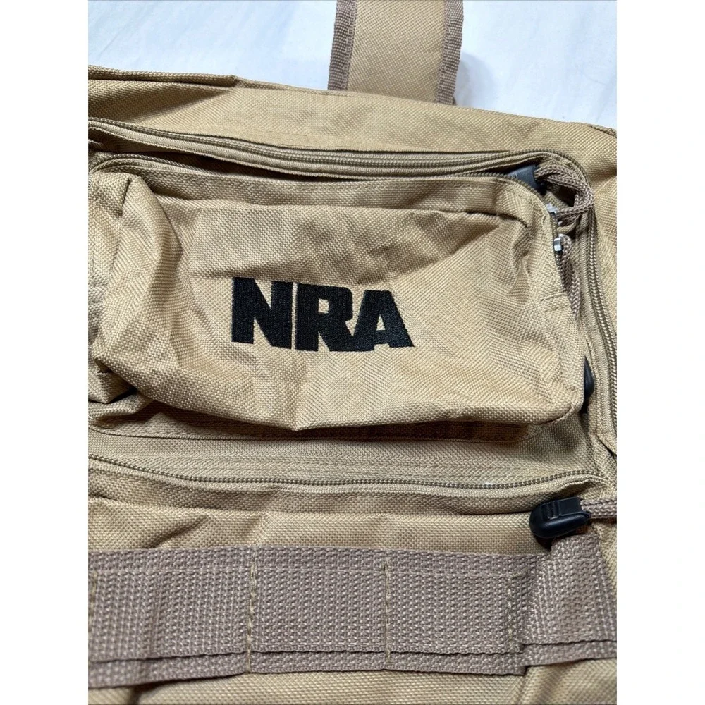NRA TACTICAL Backpack Range Hunting Bag Desert Tan Khaki